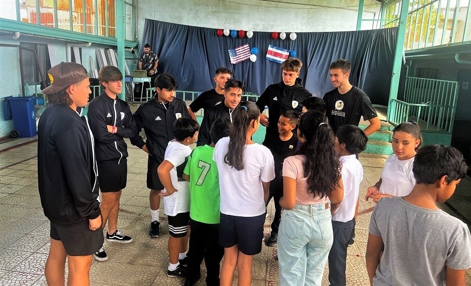 Community Service Highlights Soccer Team's Costa Rica Trip