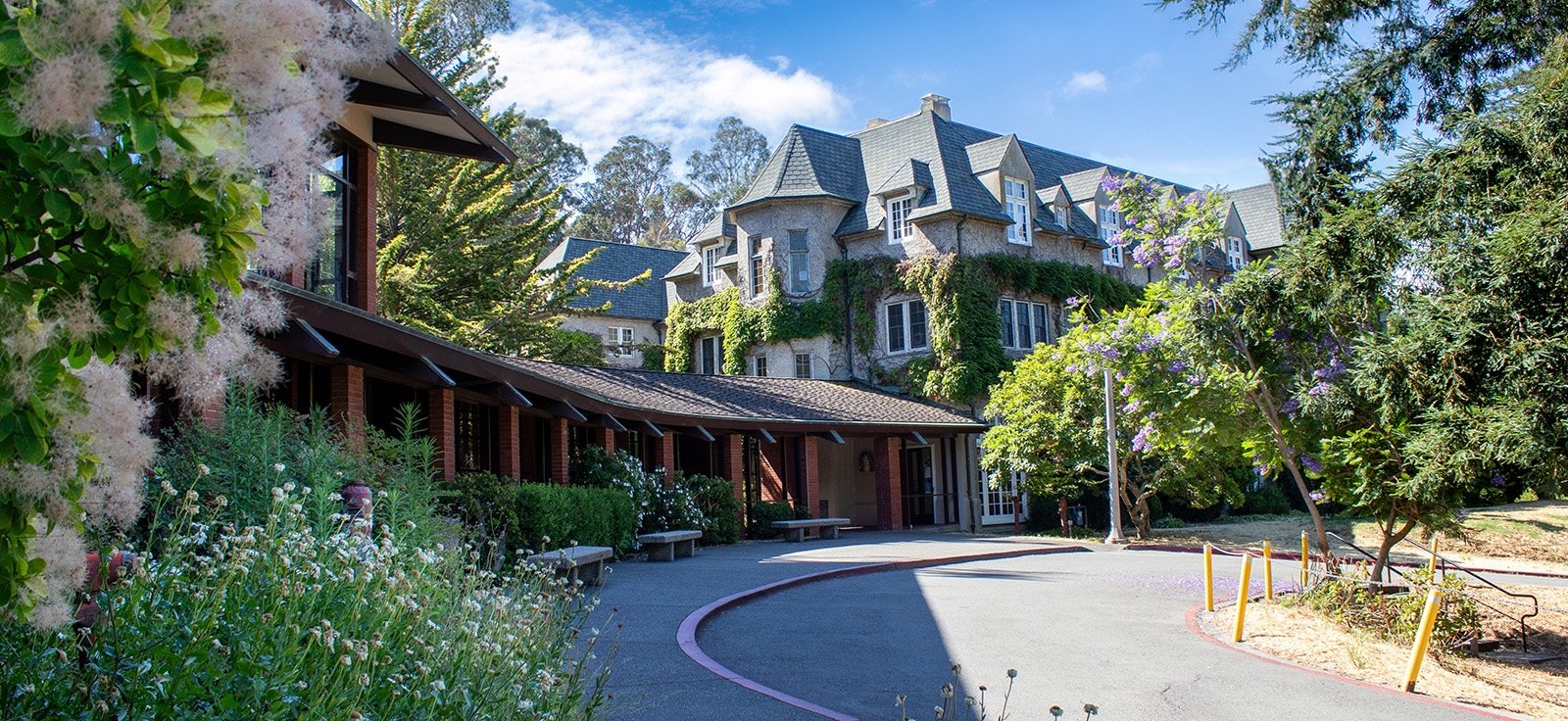 Fanjeux Residence Hall in the spring