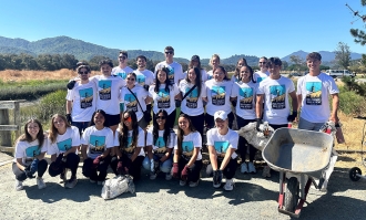 PacWest students gather for a retreat and community service 