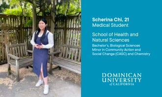 Scherina Chi, Dominican University of California alumna. School of Health and Natural Sciences.