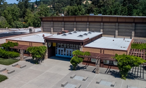 Dominican University of California, Conlan Recreation Center aerial